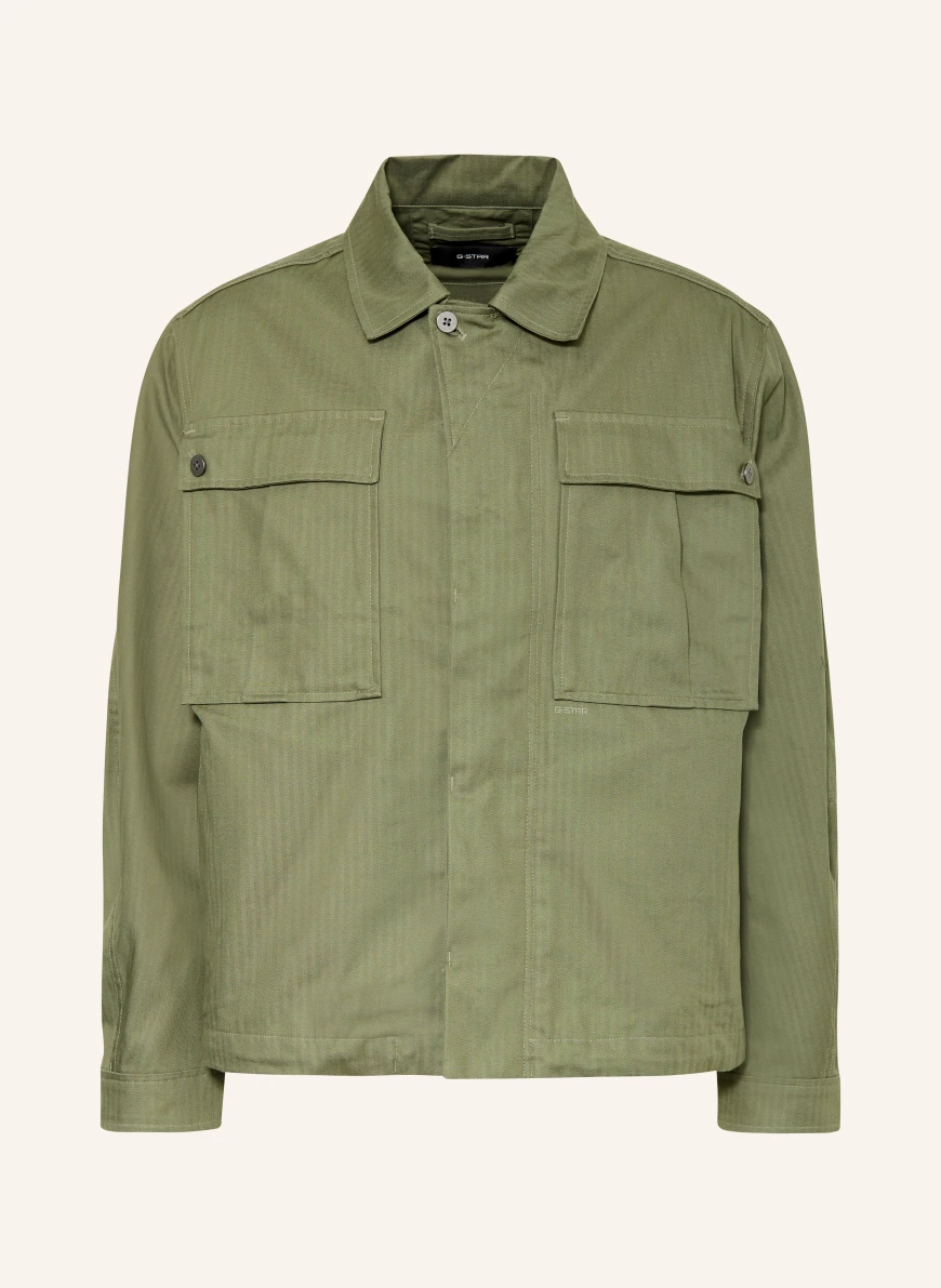 G-Star Jachetă de exterior BATTLE DRESS SHORT VERDE