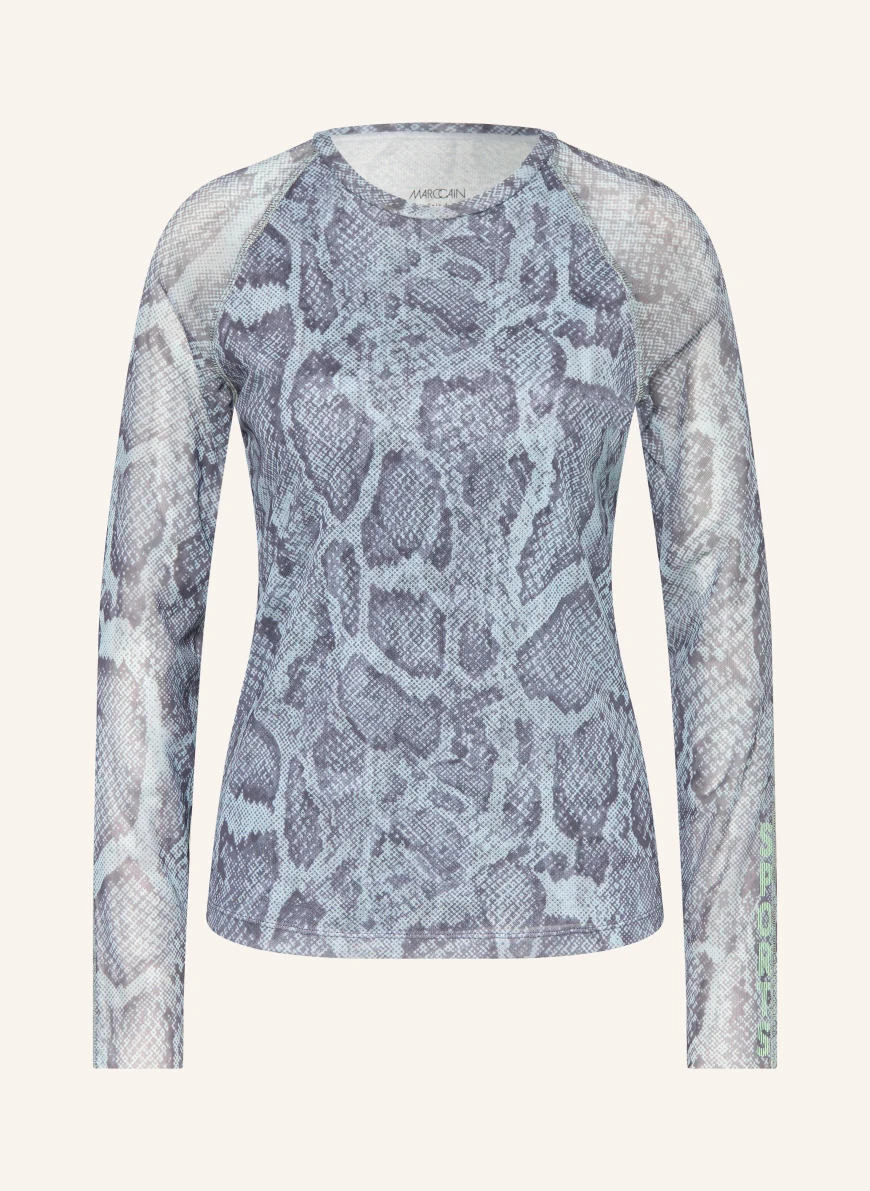 MARC CAIN Longsleeve aus Mesh 318 niagara mist