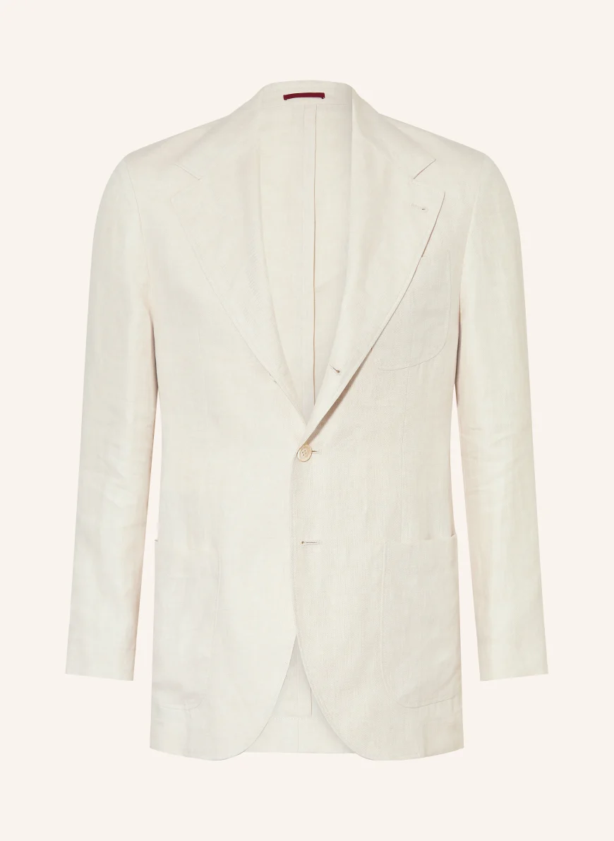 BRUNELLO CUCINELLI Linnedjakke, slim fit CREME