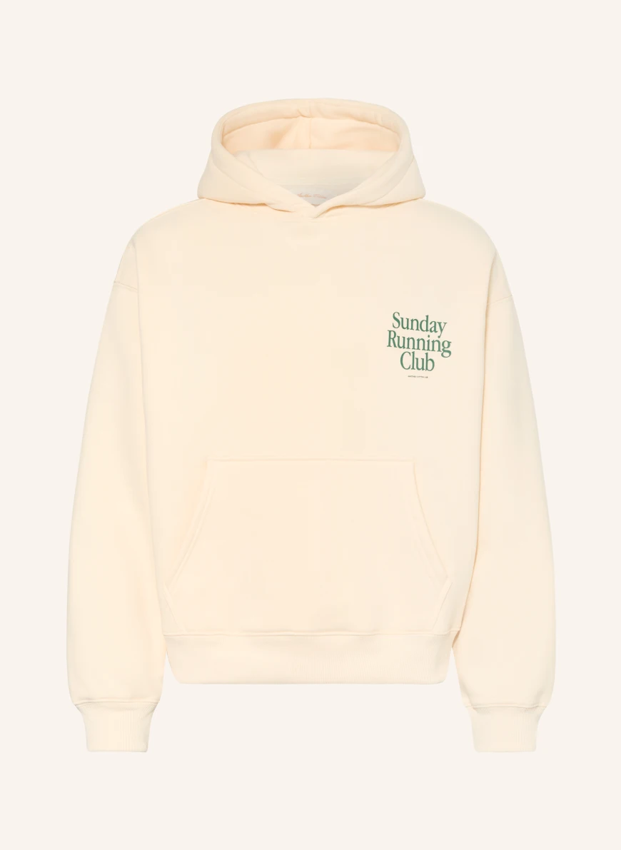 another COTTON LAB Hanorac oversized cu glugă CREM / VERDE ÎNCHIS