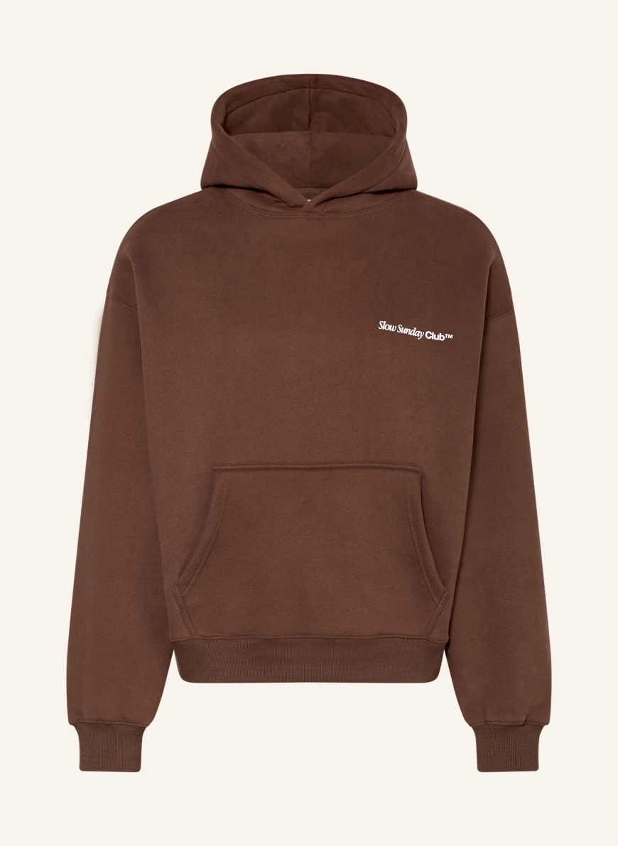 another COTTON LAB Hanorac oversized cu glugă MARO / ALB