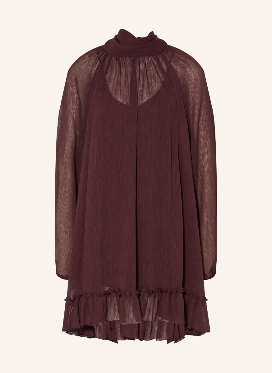 MRS & HUGS Rochie cu fundă MOV ÎNCHIS
