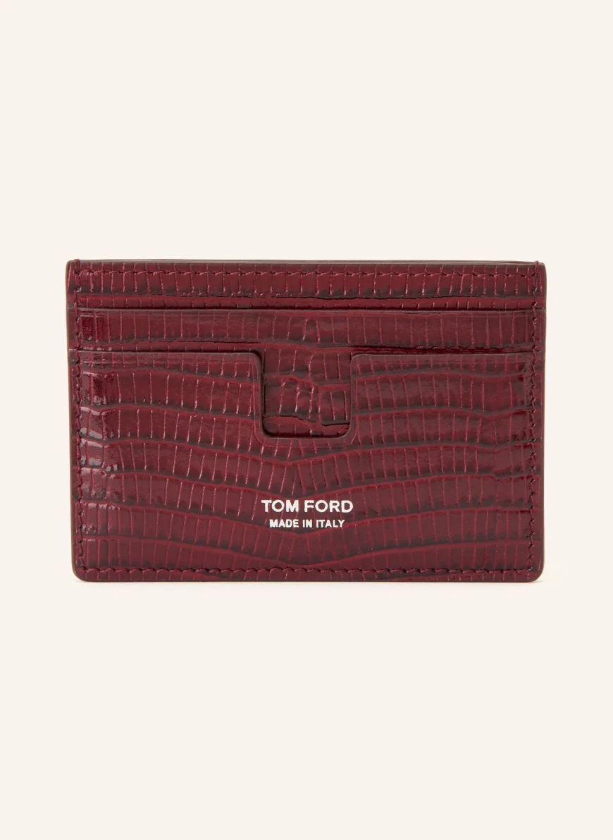TOM FORD Kortfodral MÖRKRÖD
