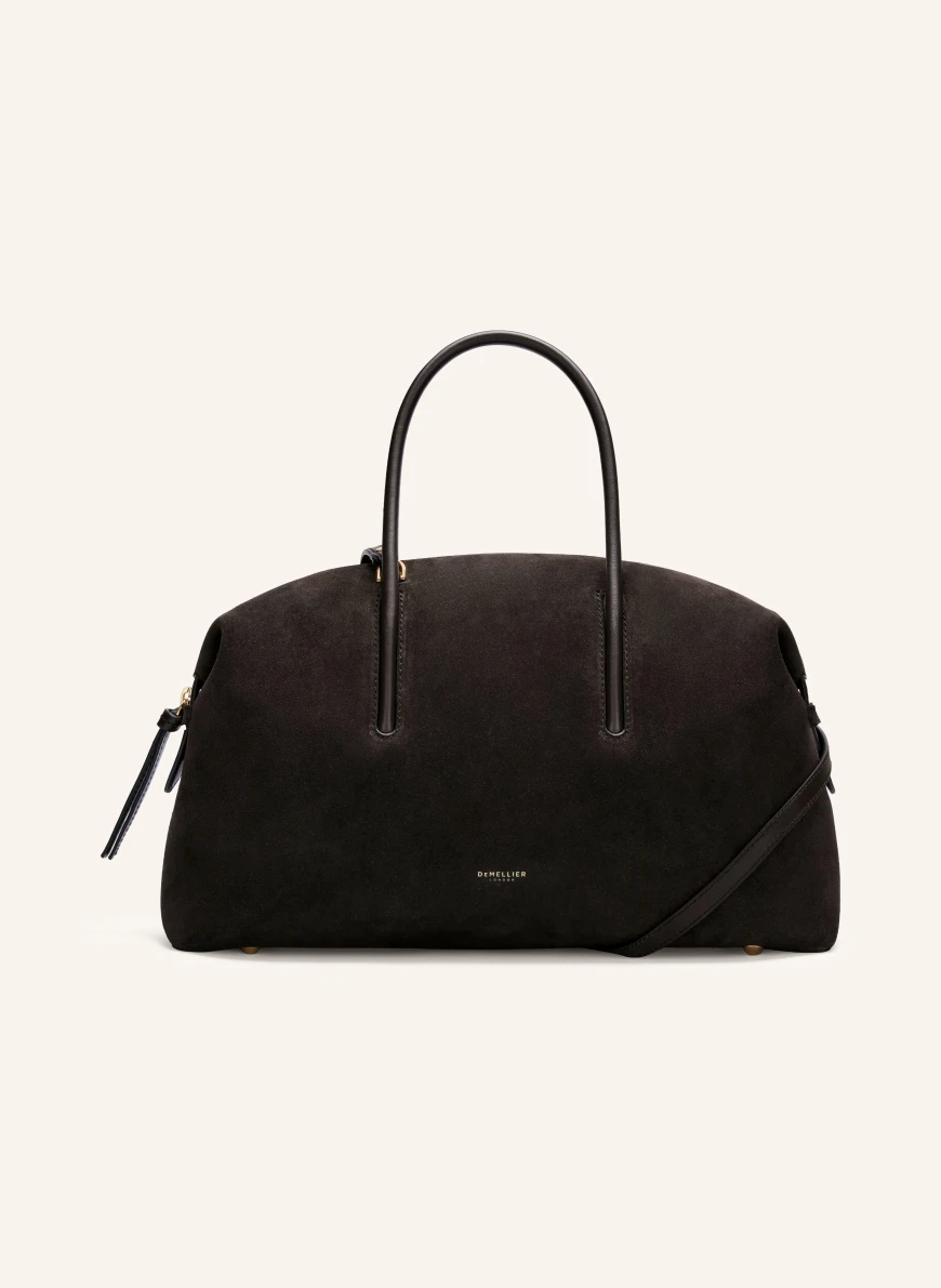 DEMELLIER Shoulder Bag THE MIDI STOCKHOLM DARK BROWN / GOLD