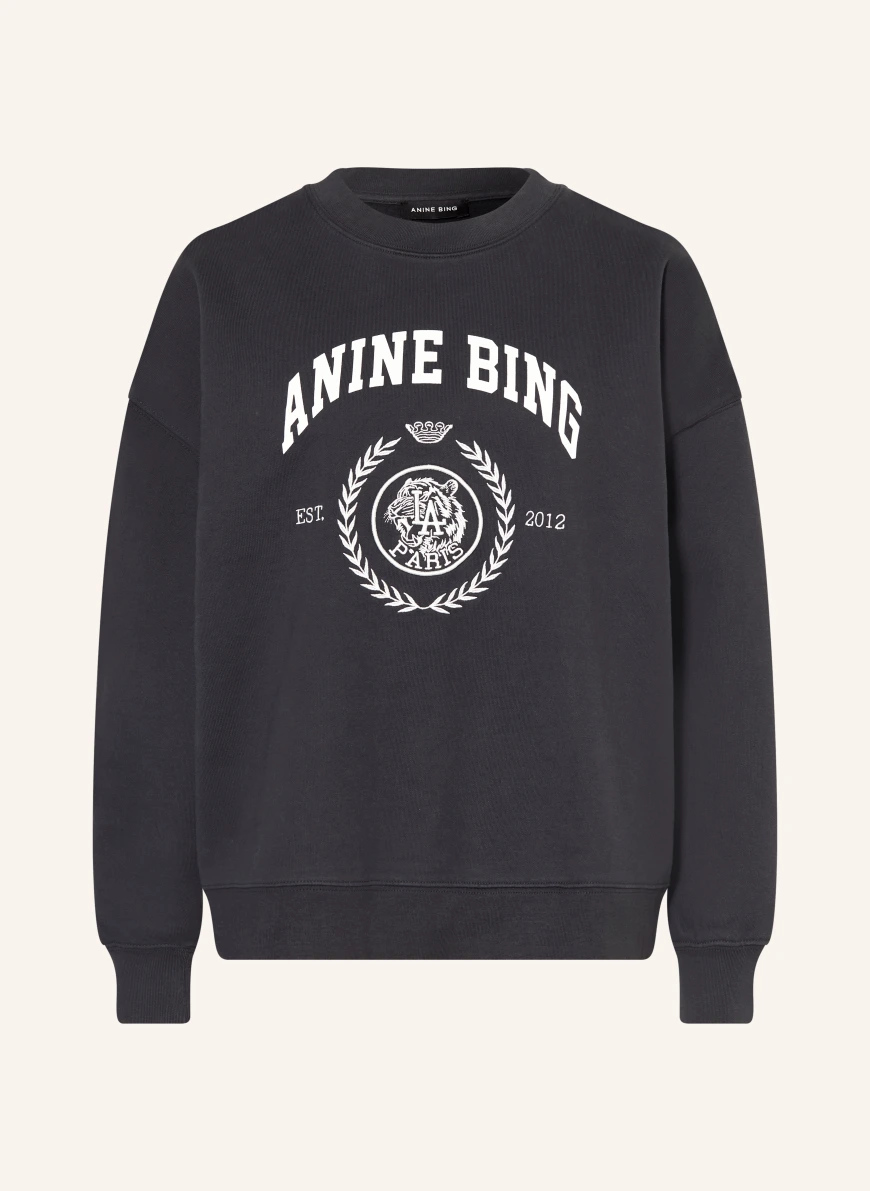 ANINE BING Oversized Sweatshirt MILES BLACK / WHITE