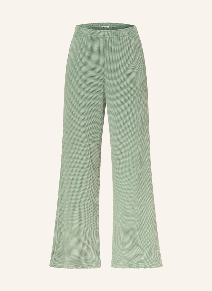 American Vintage Pletené kalhoty USCOW ZELENÁ