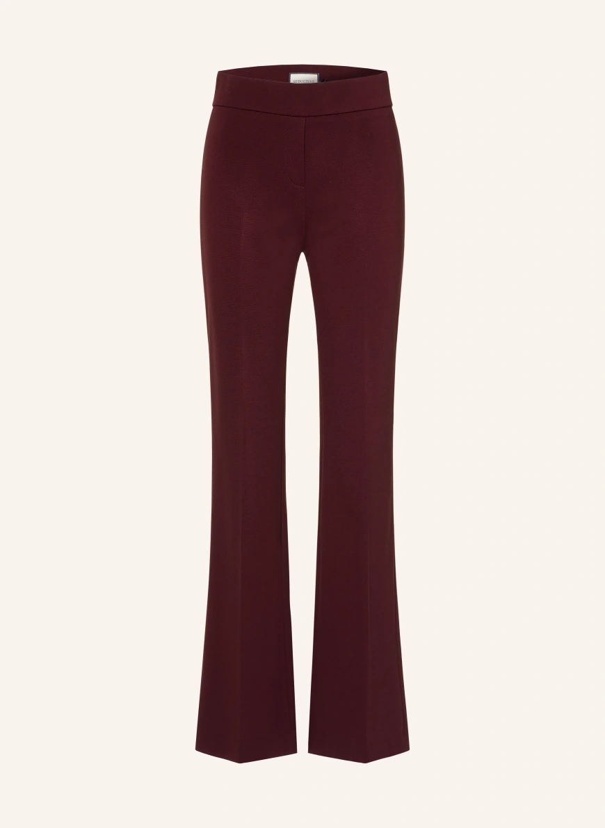 SEDUCTIVE Bootcut-Hose NANOU aus Jersey DUNKELROT