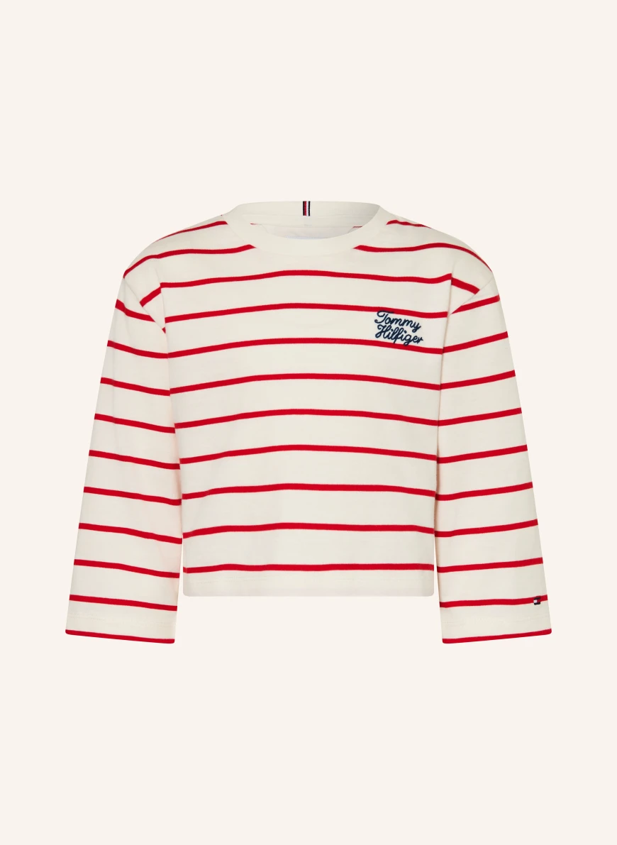 TOMMY HILFIGER Langærmet HVID / RØD / MØRKEBLÅ
