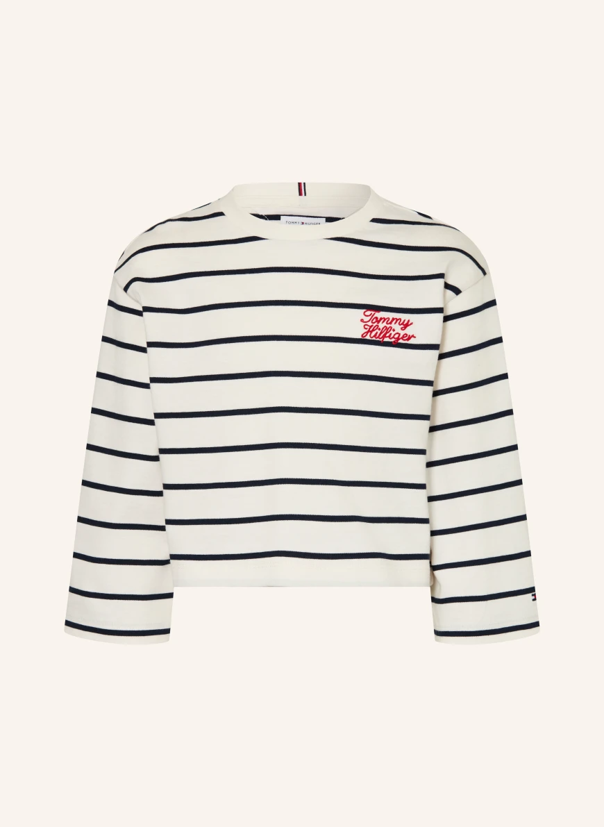 TOMMY HILFIGER Langærmet HVID / RØD / MØRKEBLÅ