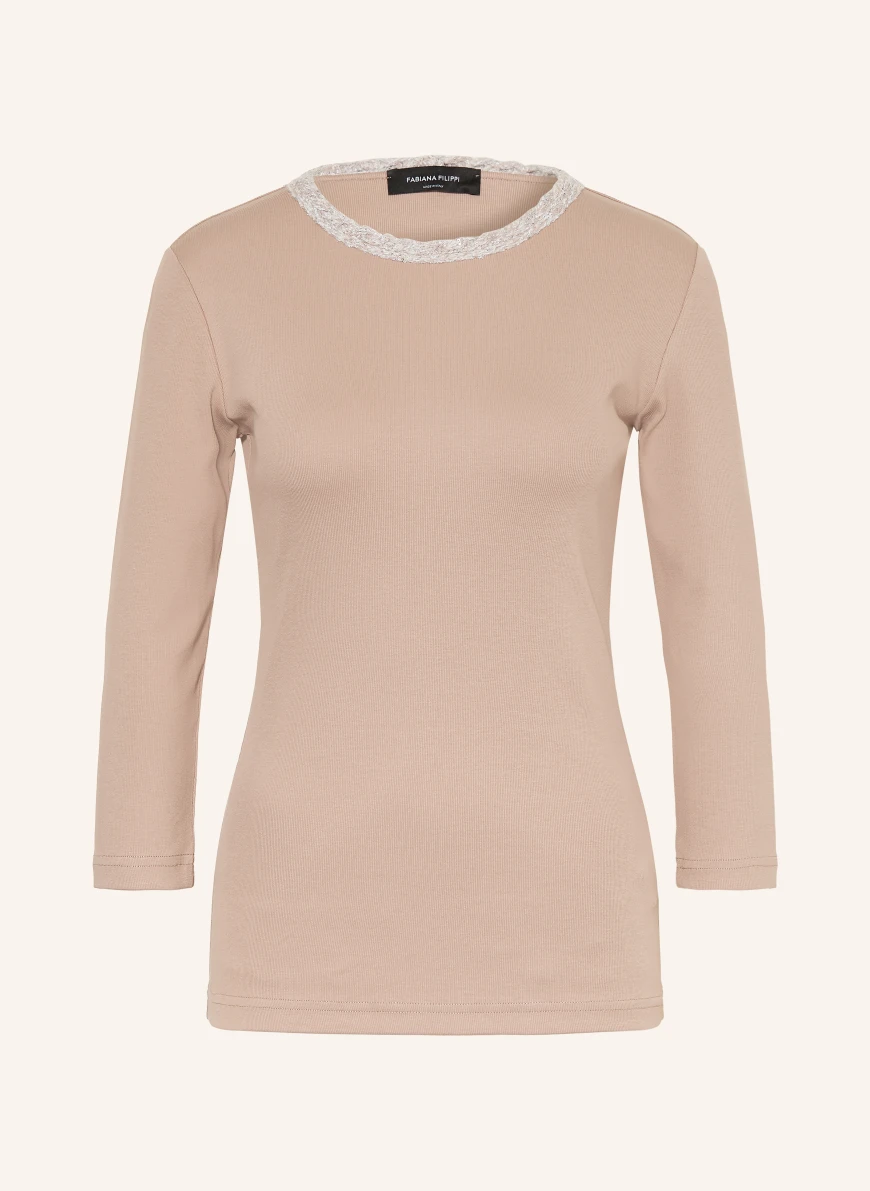FABIANA FILIPPI Shirt with 3/4 sleeves BEIGE
