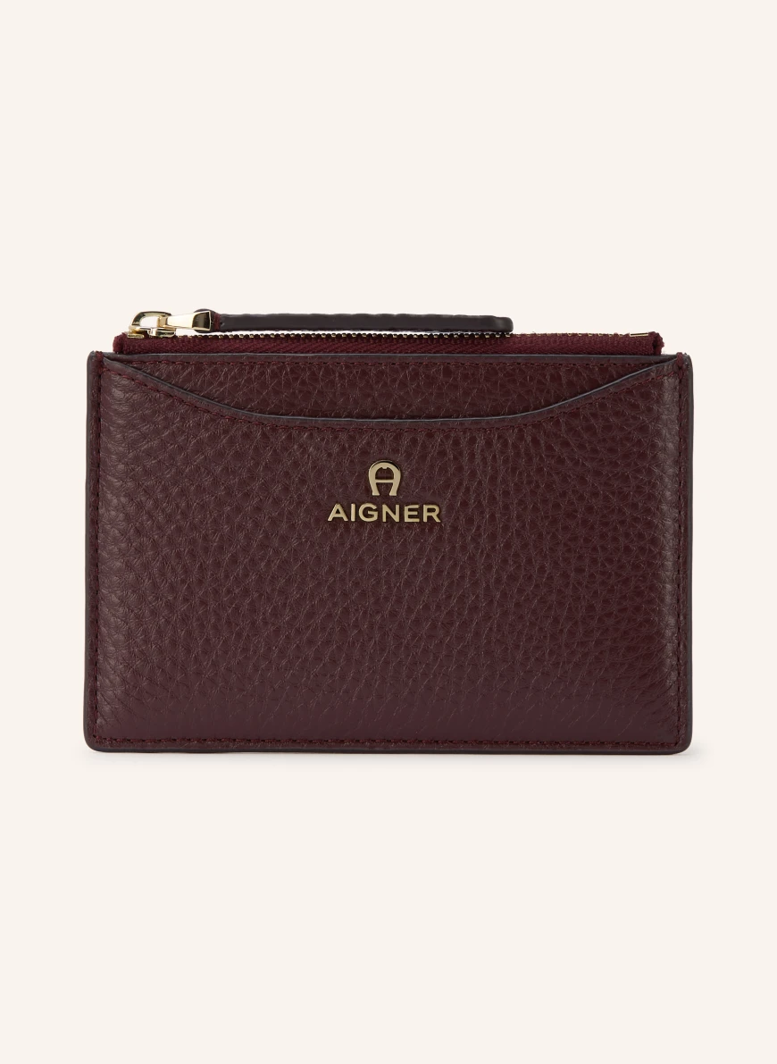 AIGNER MARIKA Card wallet DARK RED / GOLD