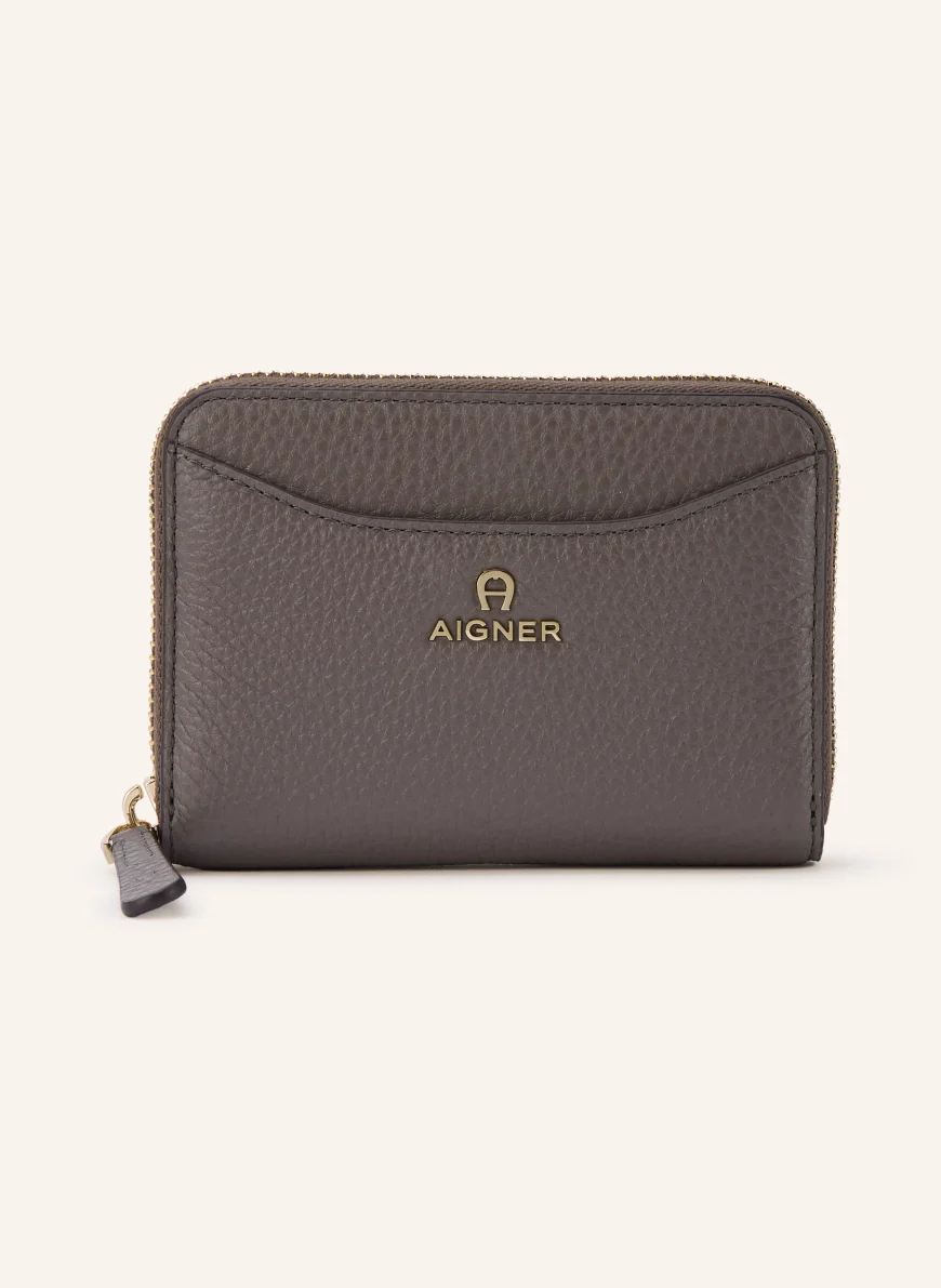 AIGNER MARIKA Wallet GRAY / GOLD