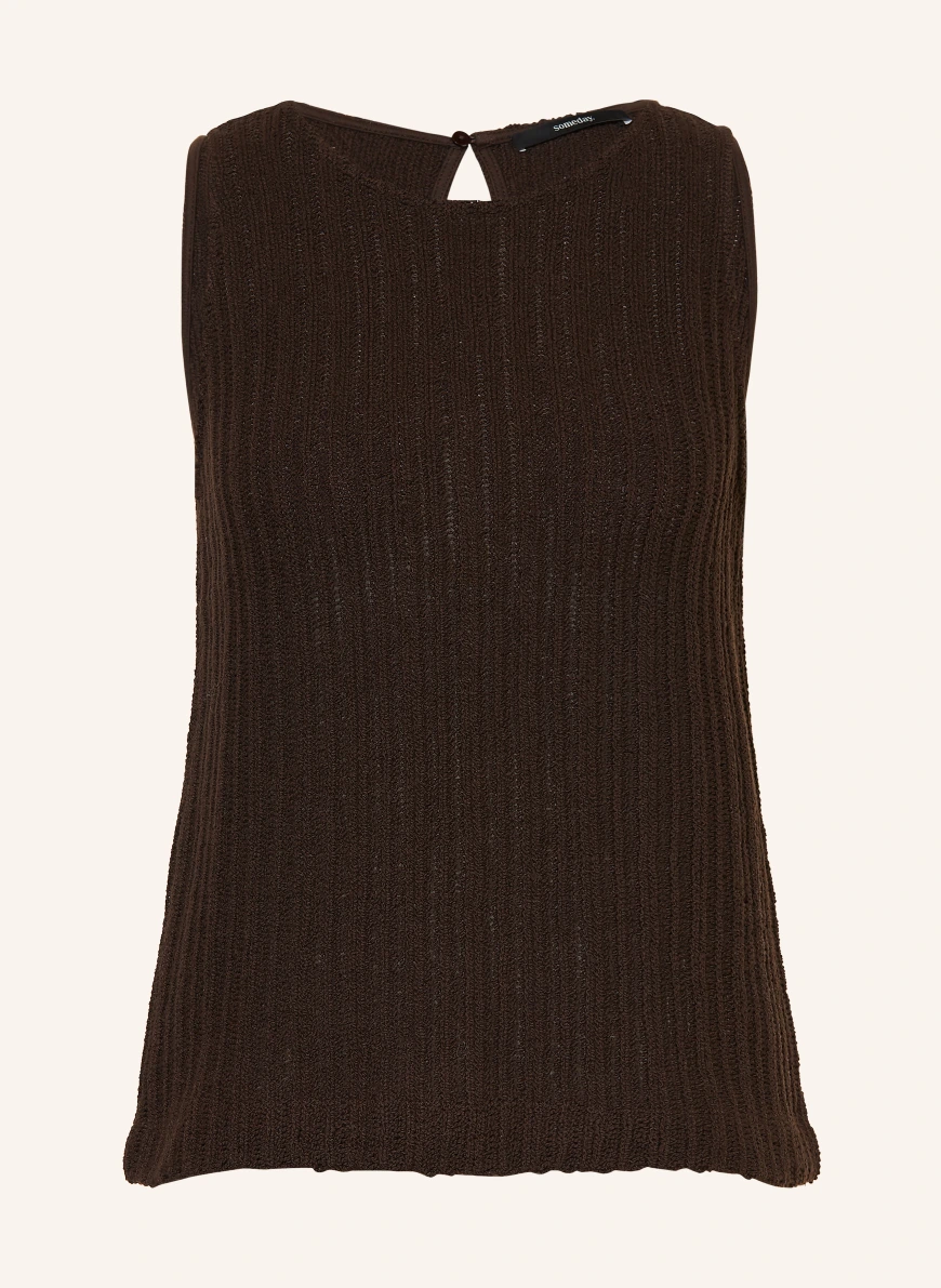 someday Knitted Top UDENISE DARK BROWN