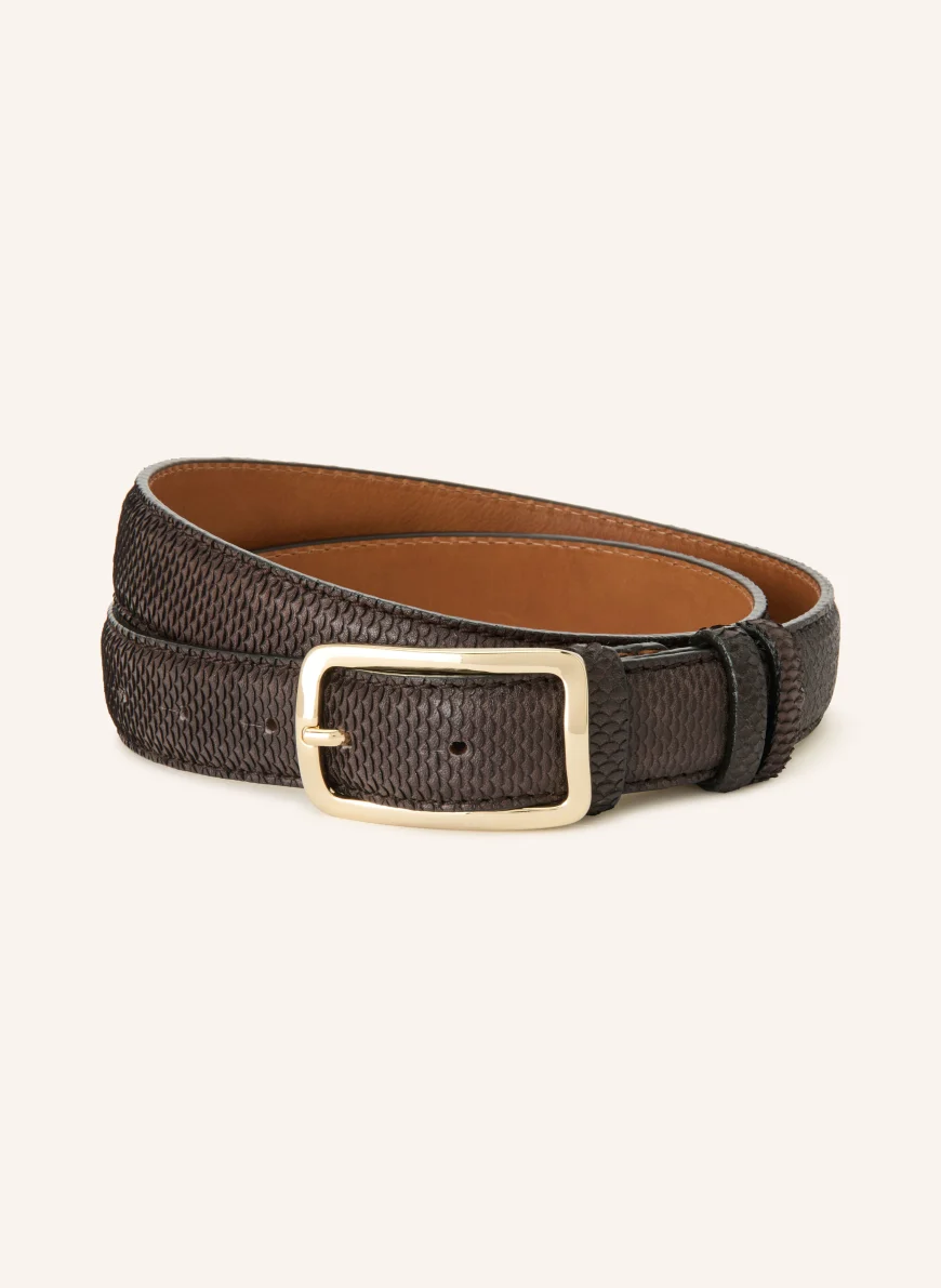 Reptile's House Gürtel BLIND DUNKELBRAUN / GOLD
