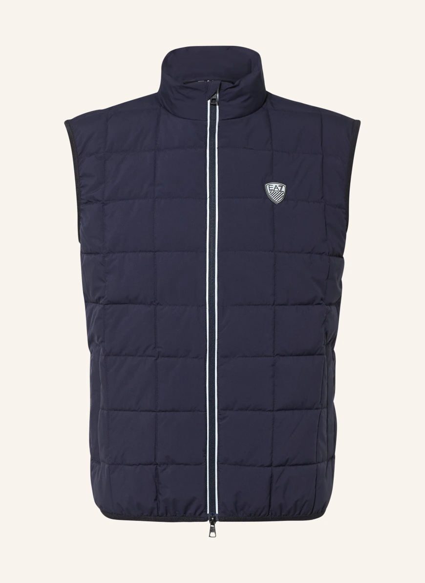 EA7 EMPORIO ARMANI Quilted vest DARK BLUE