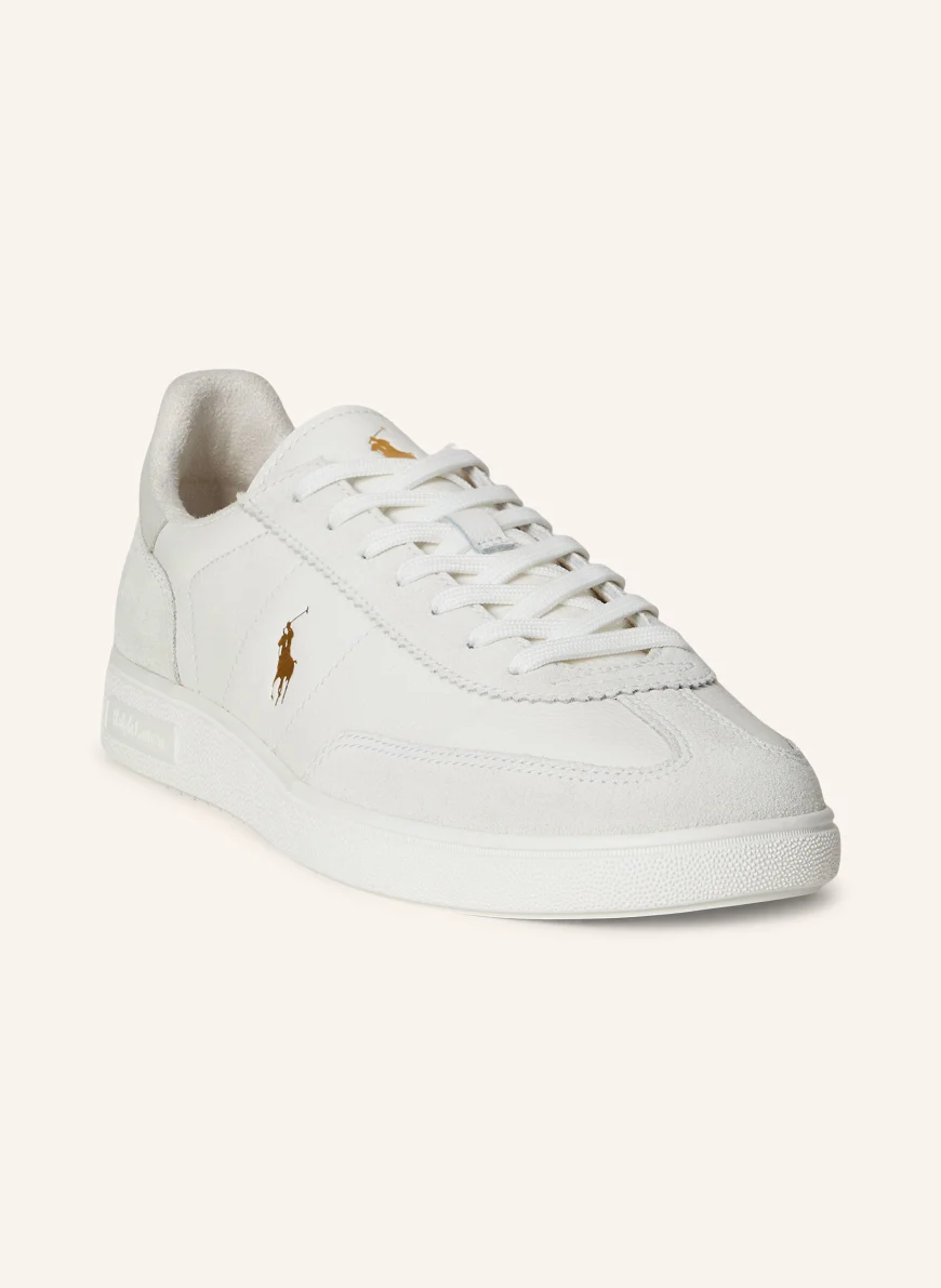 POLO RALPH LAUREN Sneakers WHITE / GOLD / LIGHT GRAY