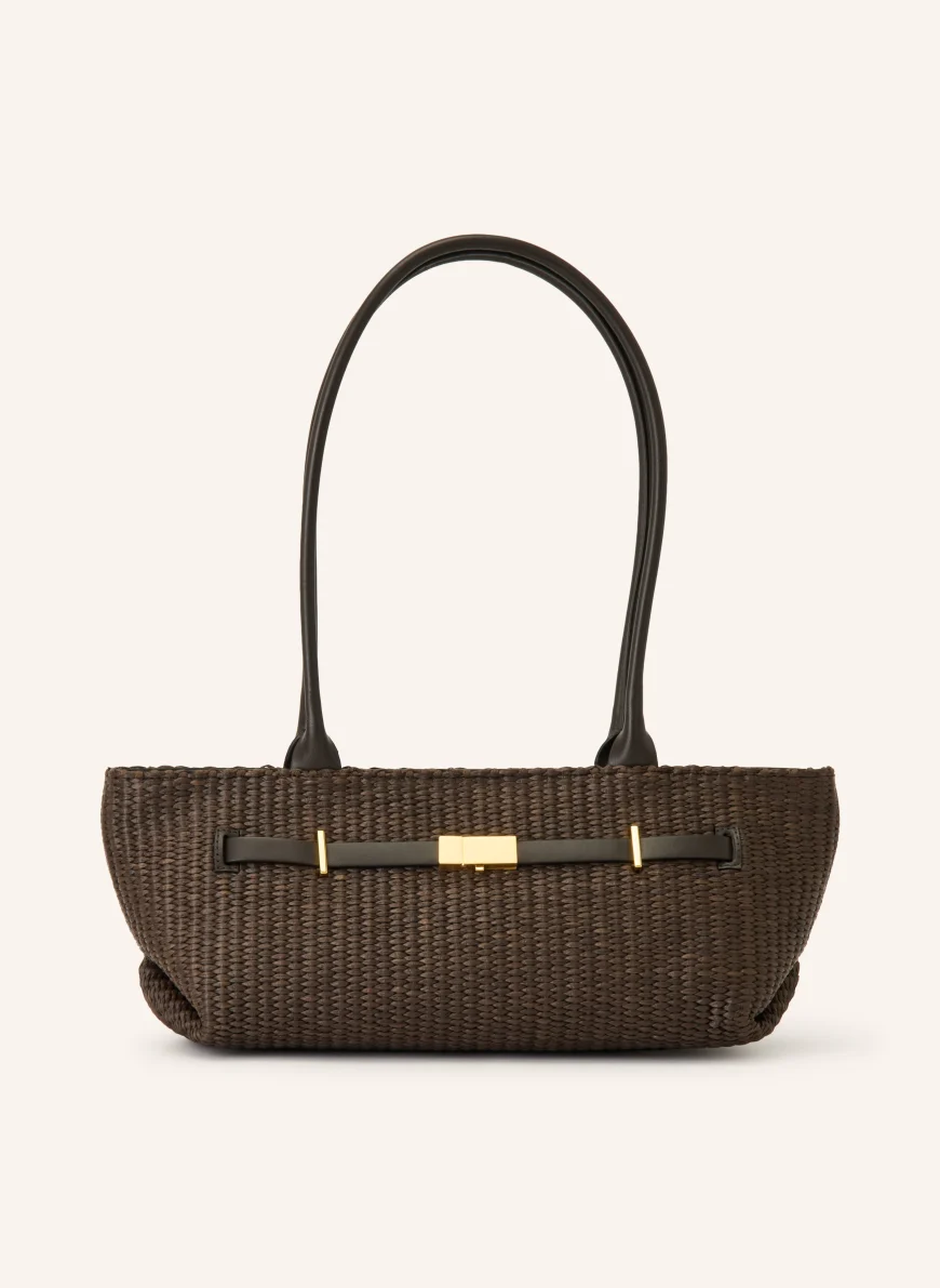 DEMELLIER THE NEW YORK Shoulder Bag DARK BROWN