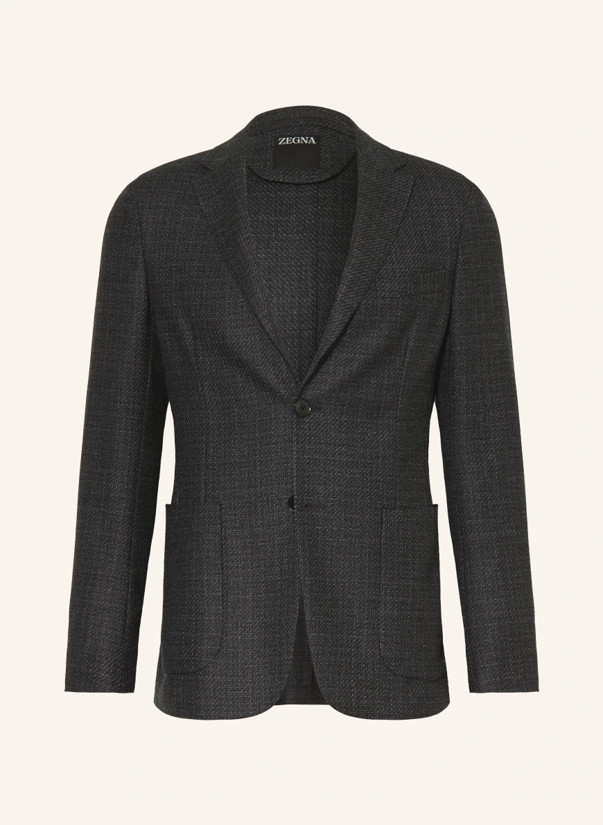 ZEGNA Jakke DROP 7 Extra Slim Fit MØRKEGRÅ / LYSEGRÅ / GRÅ