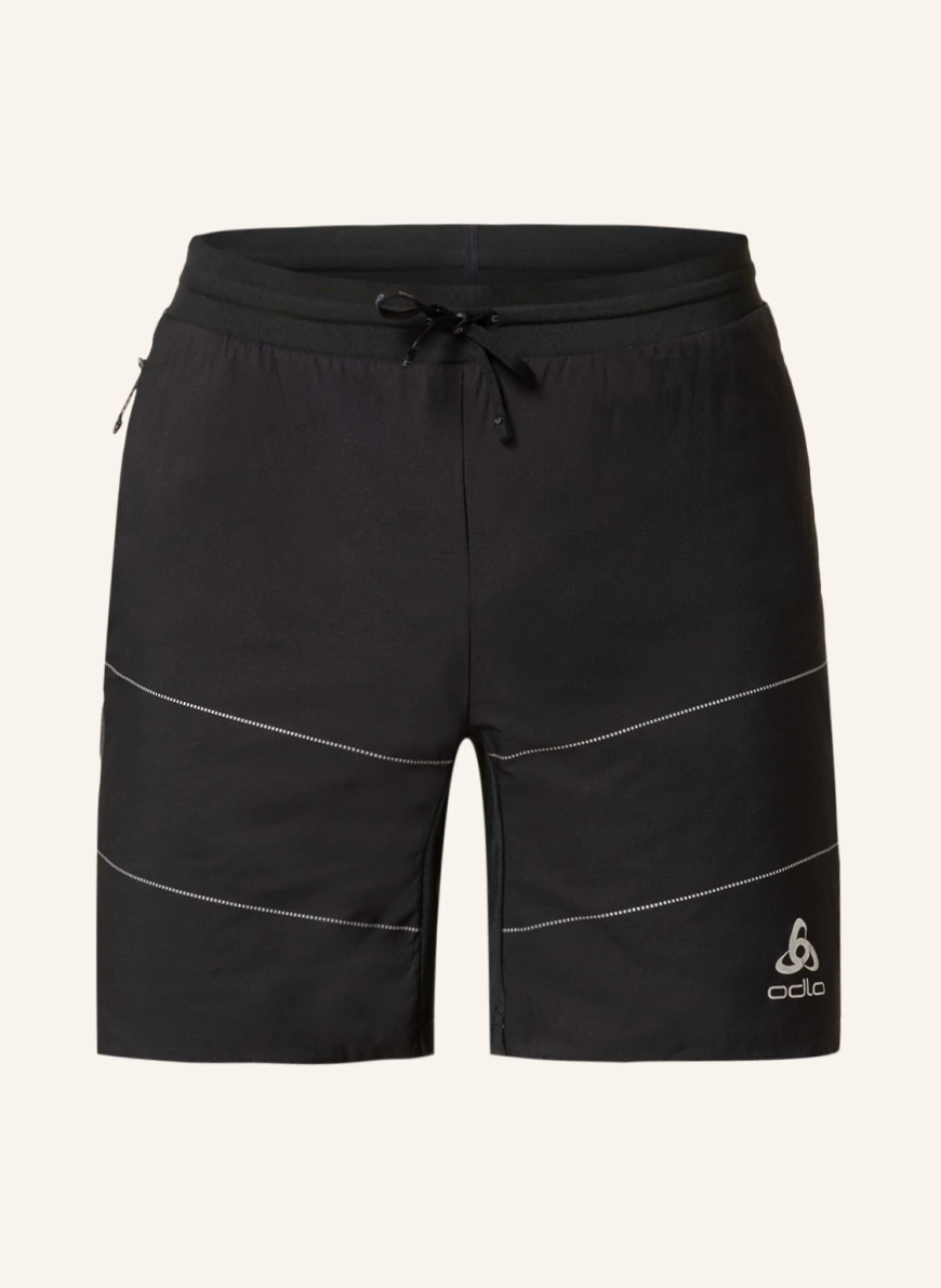 odlo Laufshorts RUN EASY S-THERMIC in schwarz