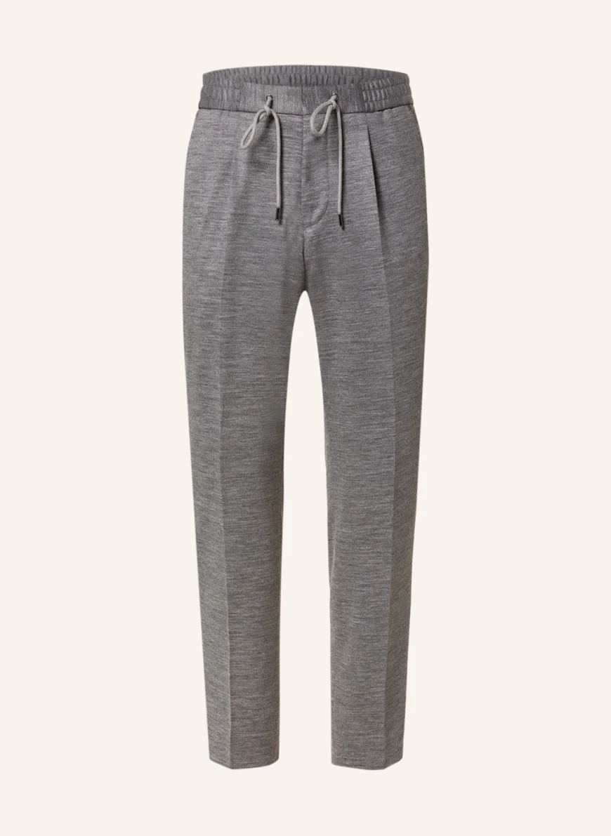 BOSS Anzughose PERIN Slim Fit aus Jersey in grau