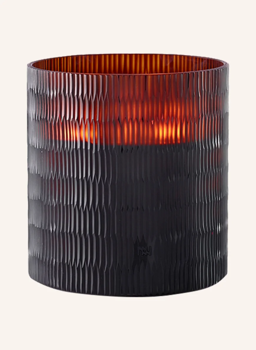 ONNO Collection Duftkerze RHOMBUS M in dunkelbraun