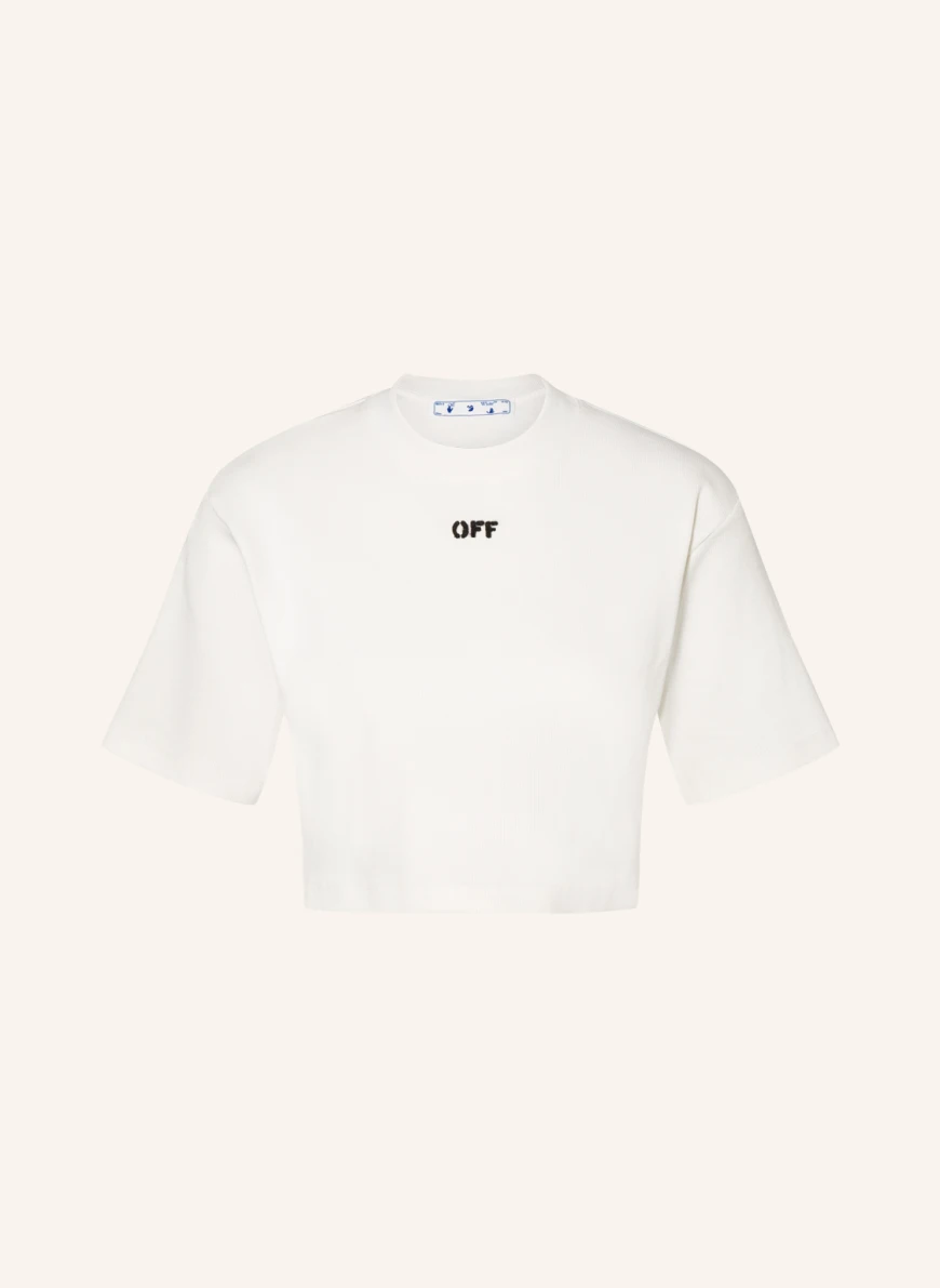 Off-White Cropped-Shirt in creme