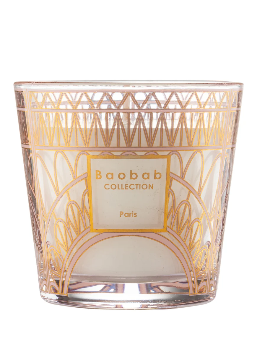 Baobab COLLECTION Duftkerze PARIS in weiss/ rosa/ gelb