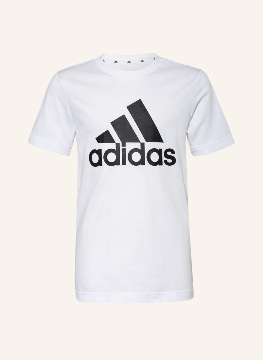 adidas T-Shirt ESSENTIALS in weiss/ schwarz