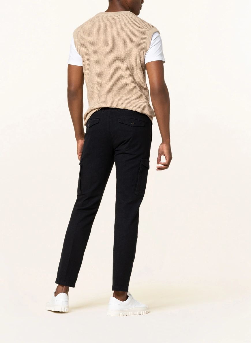 Marc O'Polo Cargohose STIG im Jogging-Stil Shaped Fit in dunkelblau NF9455