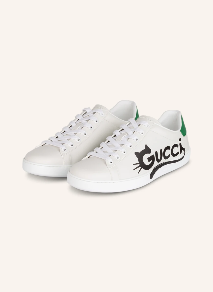 GUCCI Sneaker ACE in 9163 white/ new shamrock