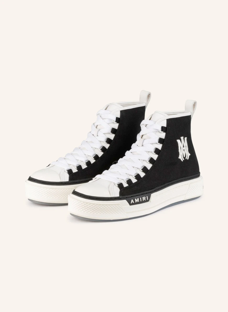 AMIRI Hightop-Sneaker in schwarz/ weiss