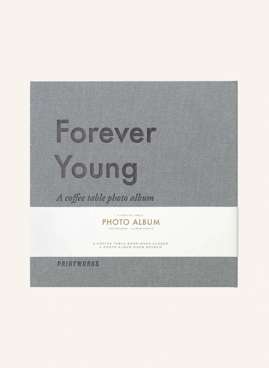 PRINTWORKS Fotoalbum FOREVER YOUNG in grau