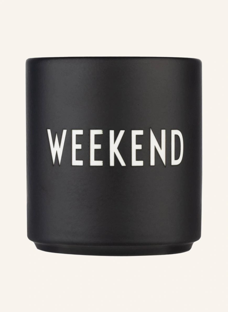 DESIGN LETTERS Becher WEEKEND in schwarz