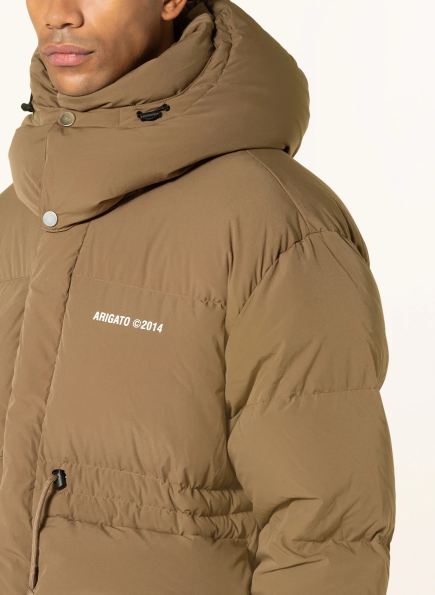 AXEL ARIGATO Daunenjacke NEBRASKA mit abnehmbarer Kapuze in hellbraun SV10578