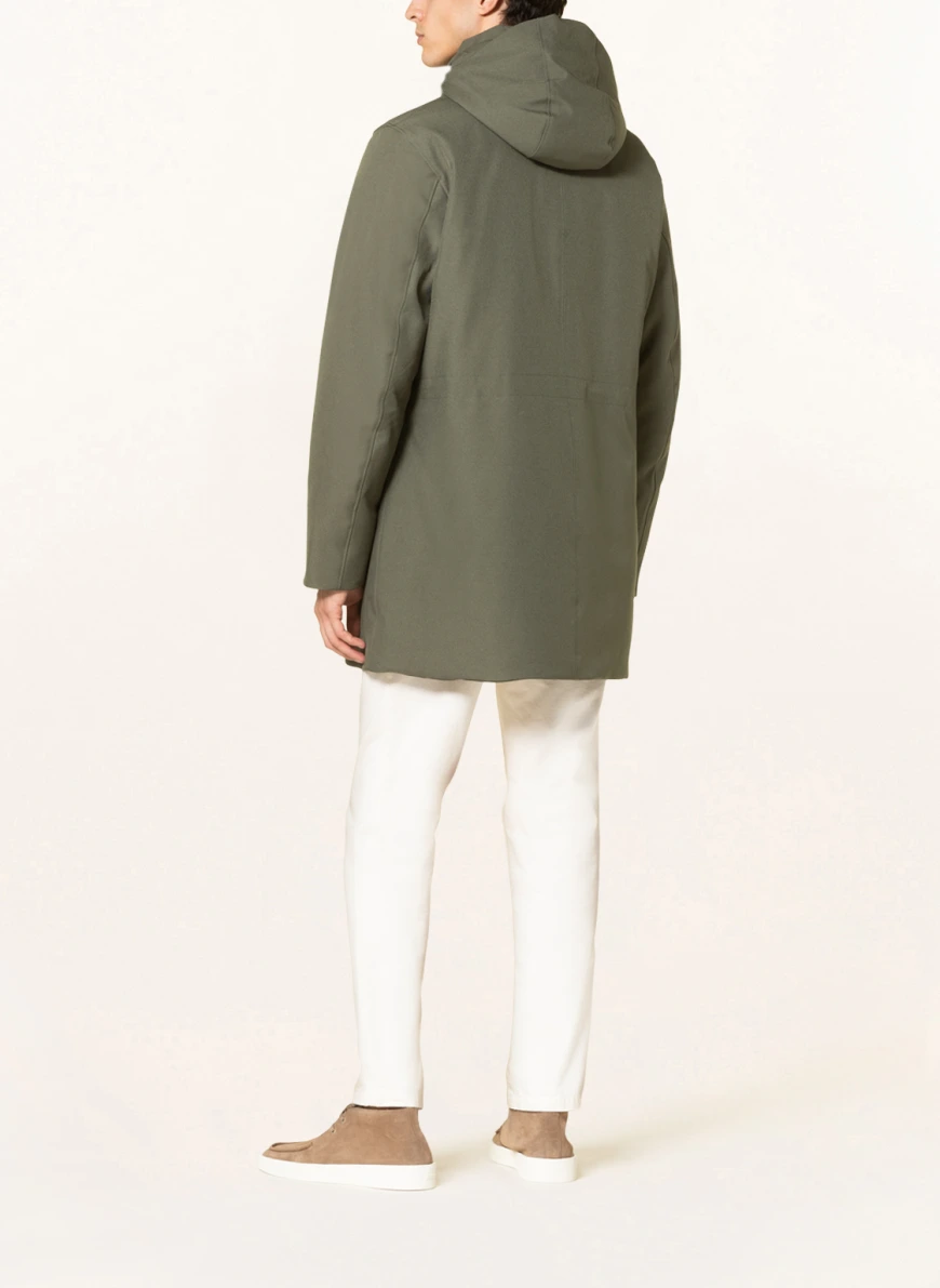 pierre cardin Parka mit abnehmbarer Kapuze in oliv SV8666