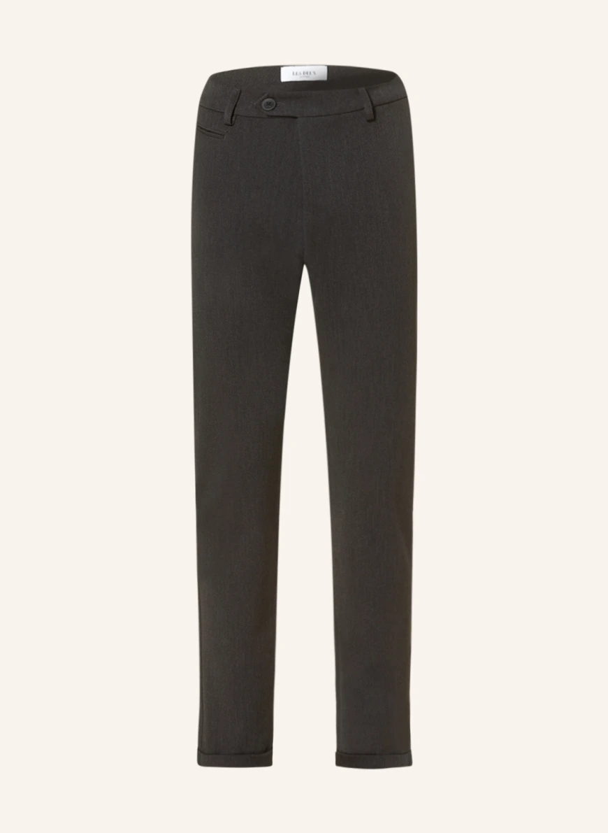 LES DEUX Hose COMO Slim Fit in dunkelgrau