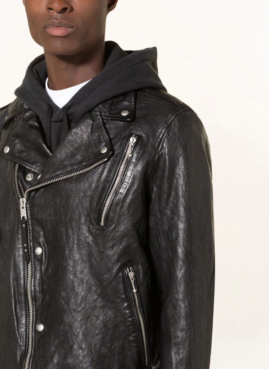 ALLSAINTS Lederjacke CANE BIKER in schwarz SV7918
