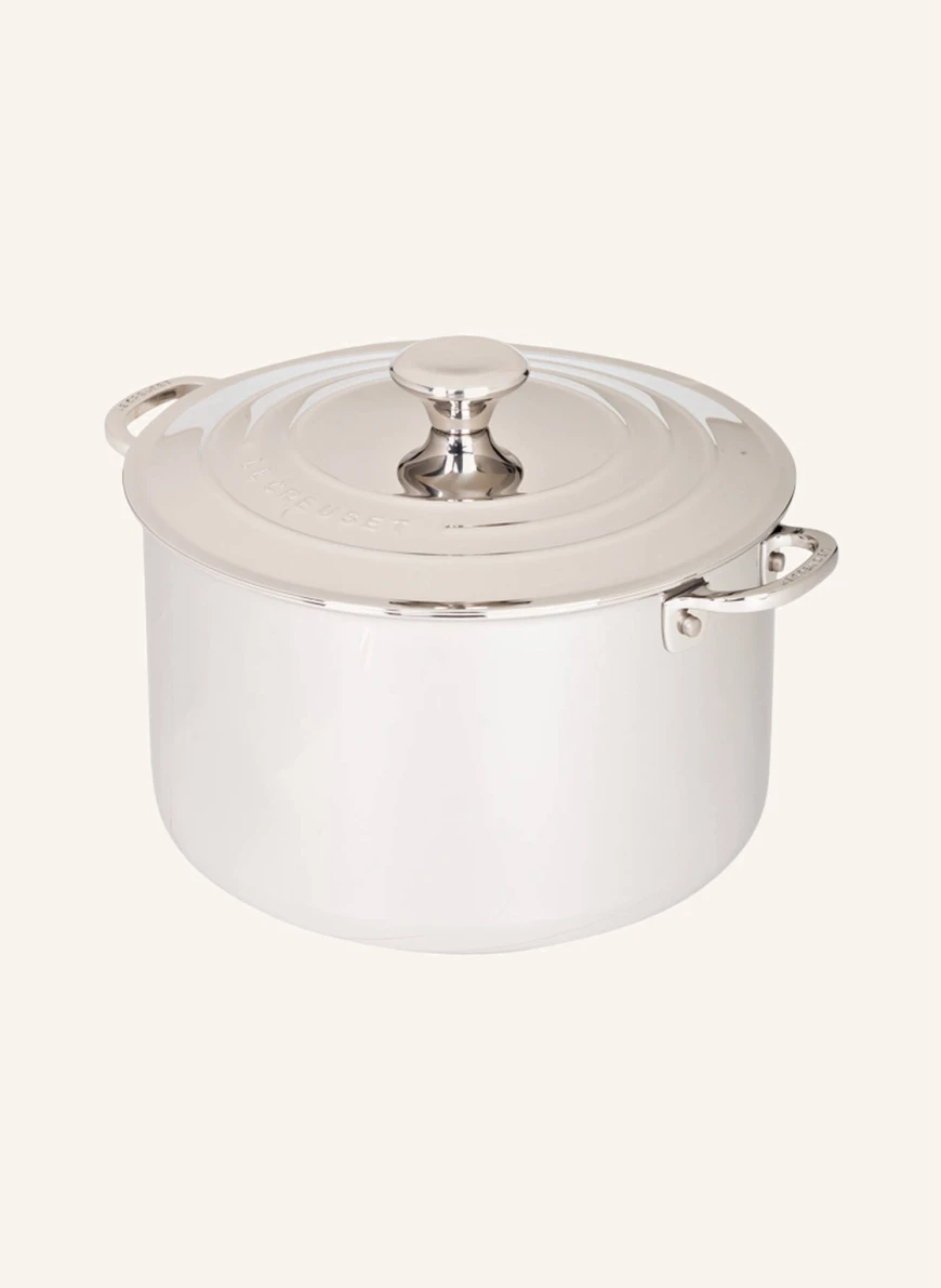 LE CREUSET Topf 3-ply PLUS in silber