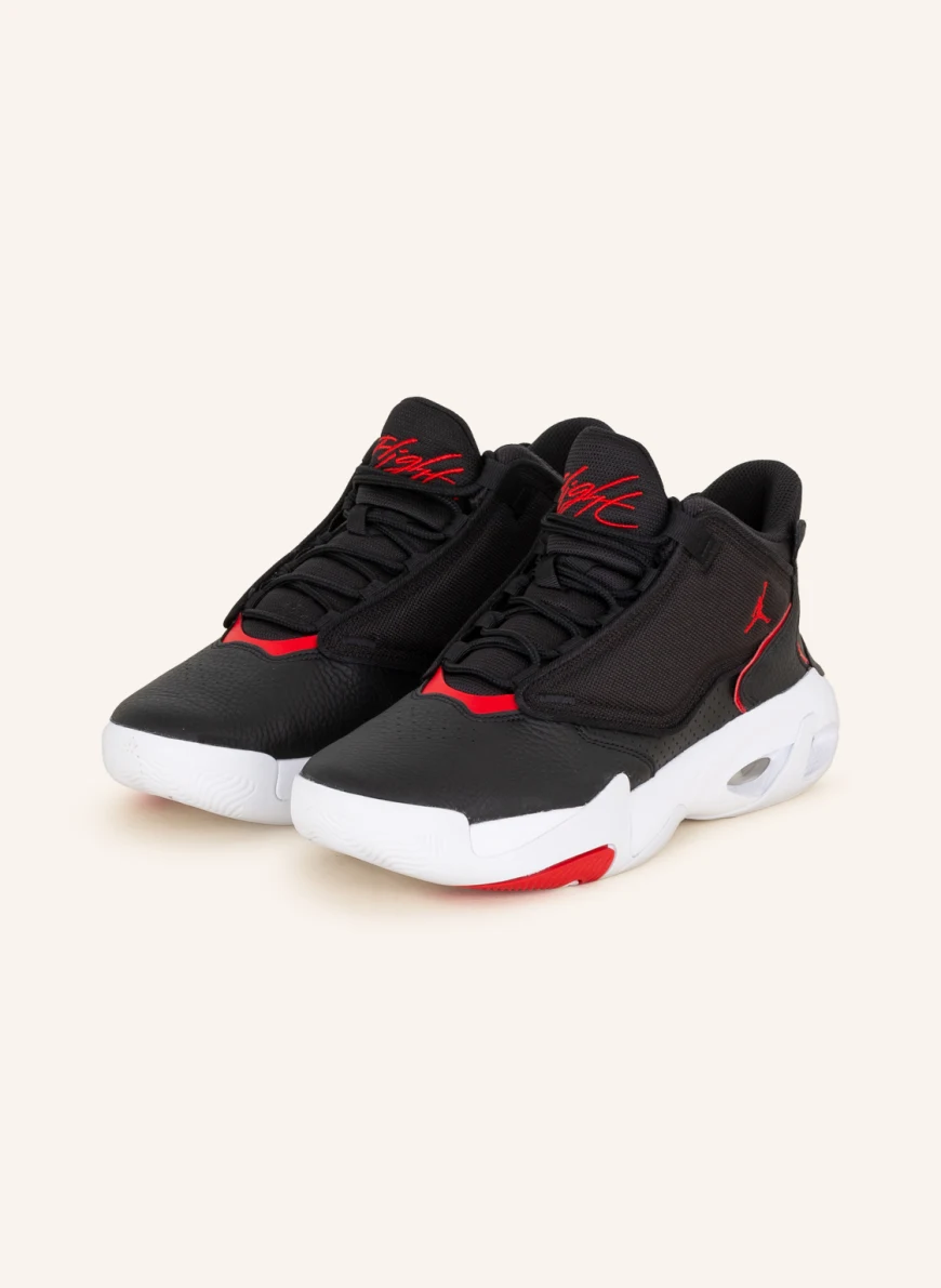 JORDAN Sneaker JORDAN MAX AURA 4 in schwarz/ rot
