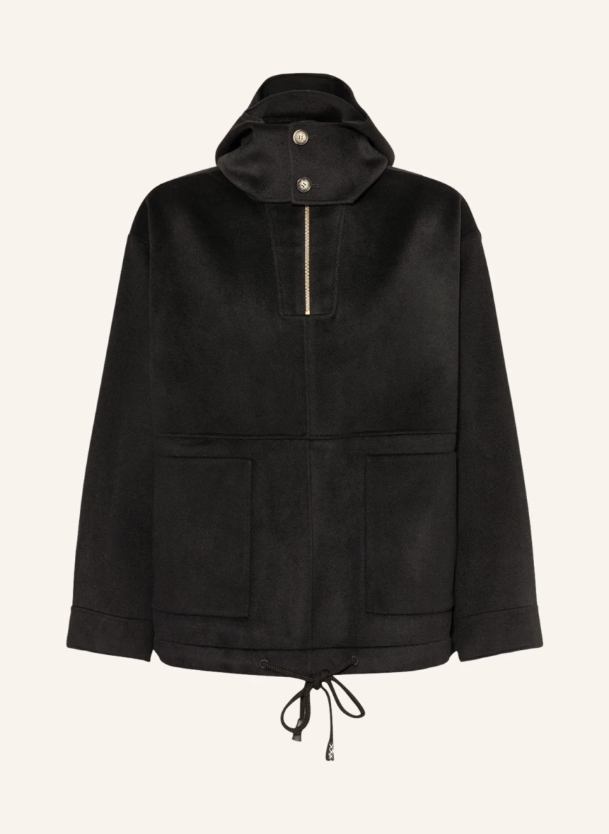 Nanushka Oversized-Troyer ALMOS in schwarz