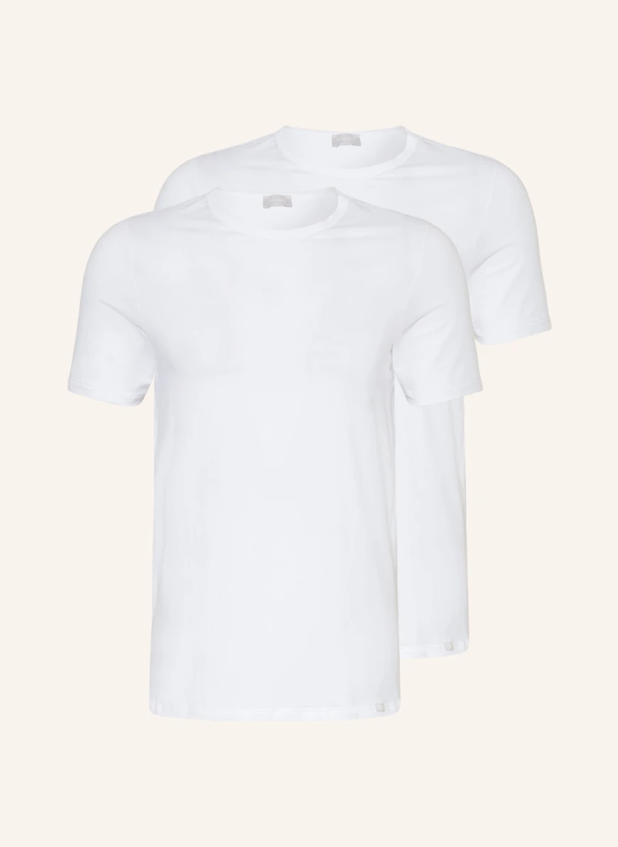HANRO 2er-Pack T-Shirts COTTON ESSENTIALS in weiss