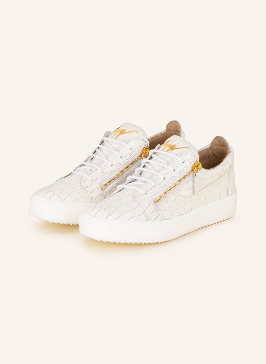 GIUSEPPE ZANOTTI DESIGN Sneaker FRANKIE in ecru/ gold