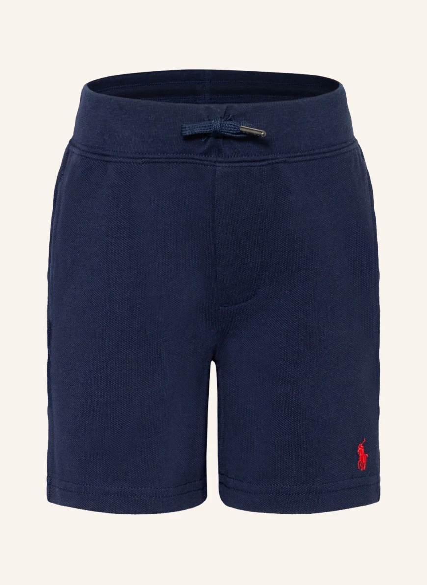 POLO RALPH LAUREN Piqué-Shorts in dunkelblau