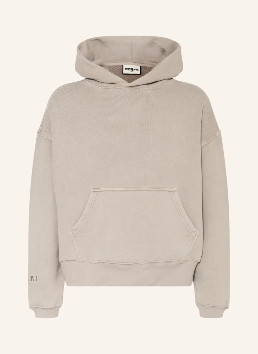WRSTBHVR Oversized-Hoodie in taupe