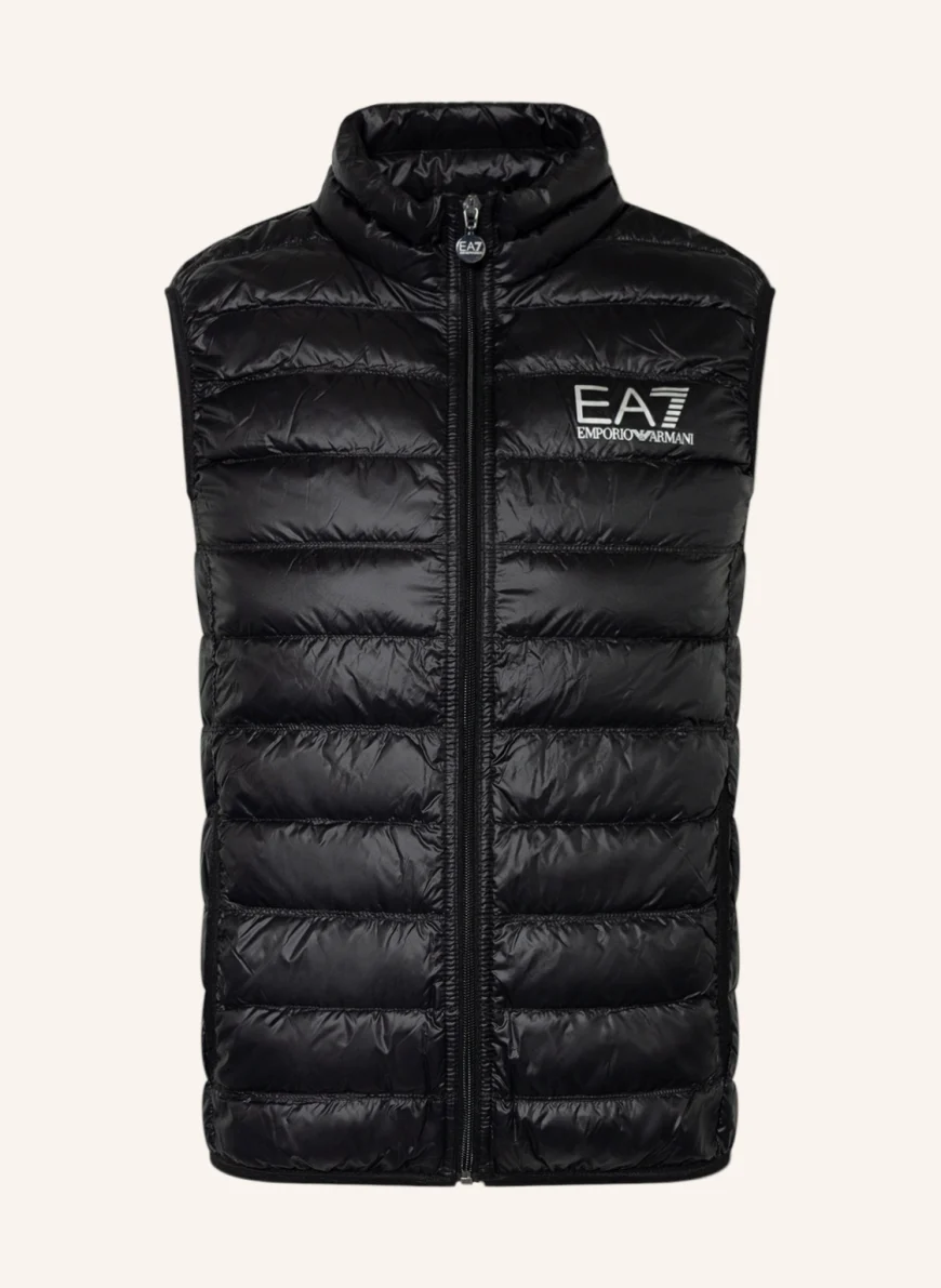 EA7 EMPORIO ARMANI Lightweight down vest BLACK