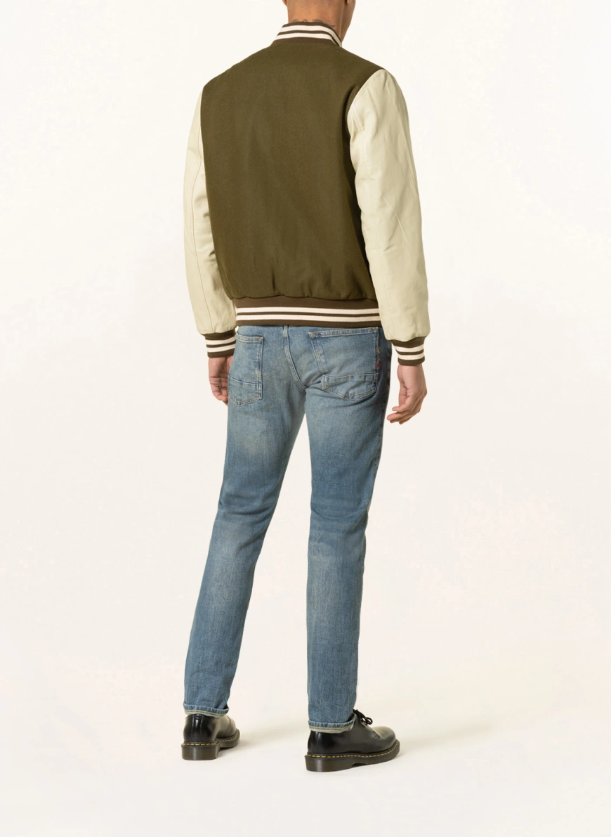 SCOTCH &amp; SODA Blouson im Materialmix in dunkelgrün/ creme SV9143