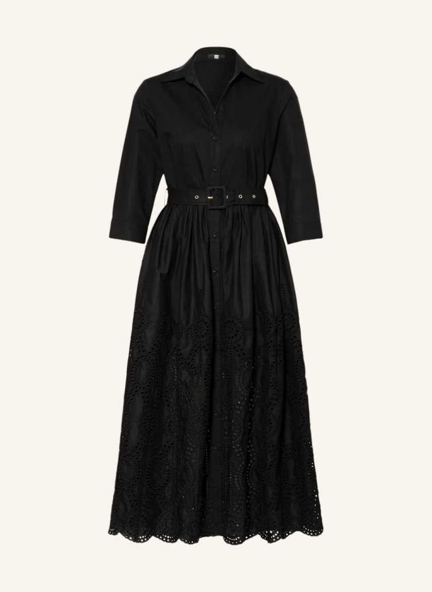 RIANI Hemdblusenkleid mit 3/4-Arm in schwarz