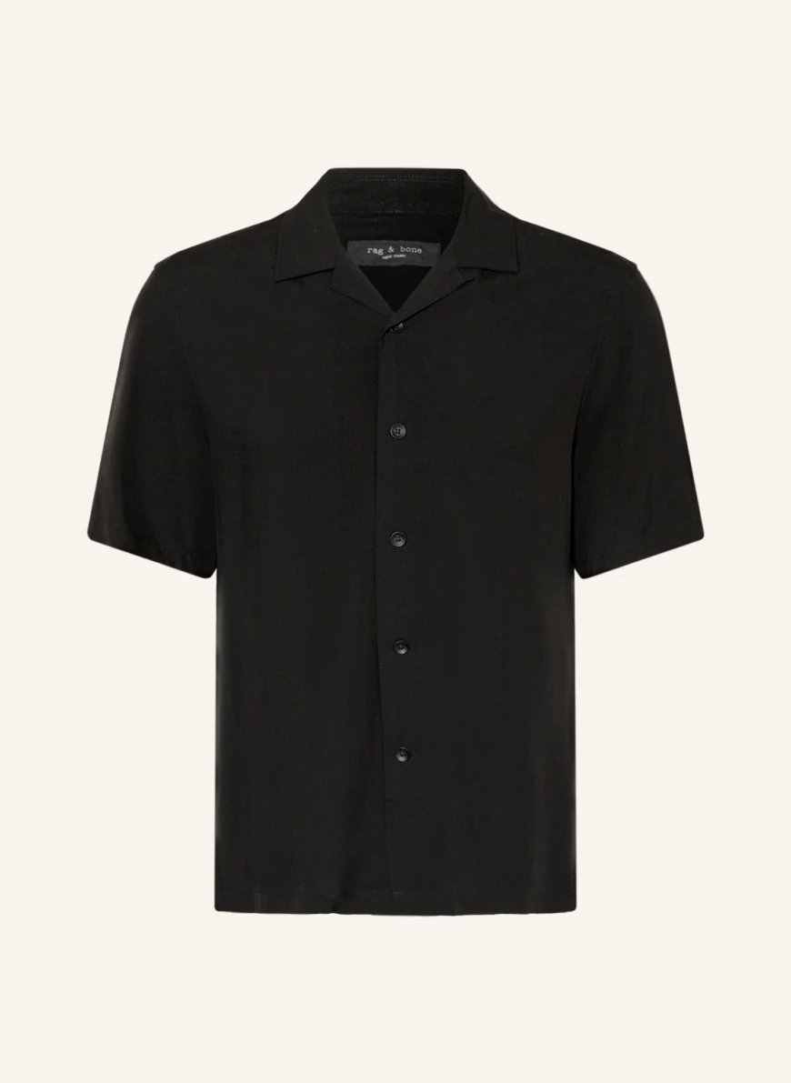 rag & bone Resorthemd AVERY Comfort Fit in schwarz