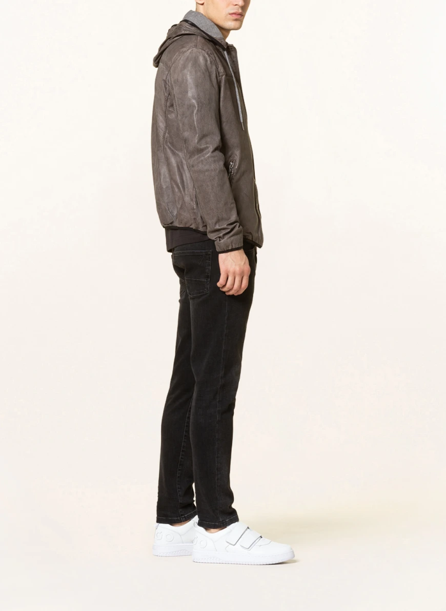 MILESTONE Lederjacke MS-TIAGO in dunkelgrau NF7253