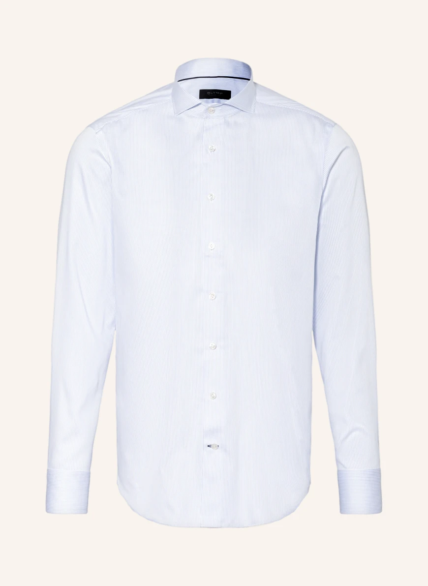 OLYMP SIGNATURE Hemd tailored fit in weiss/ hellblau